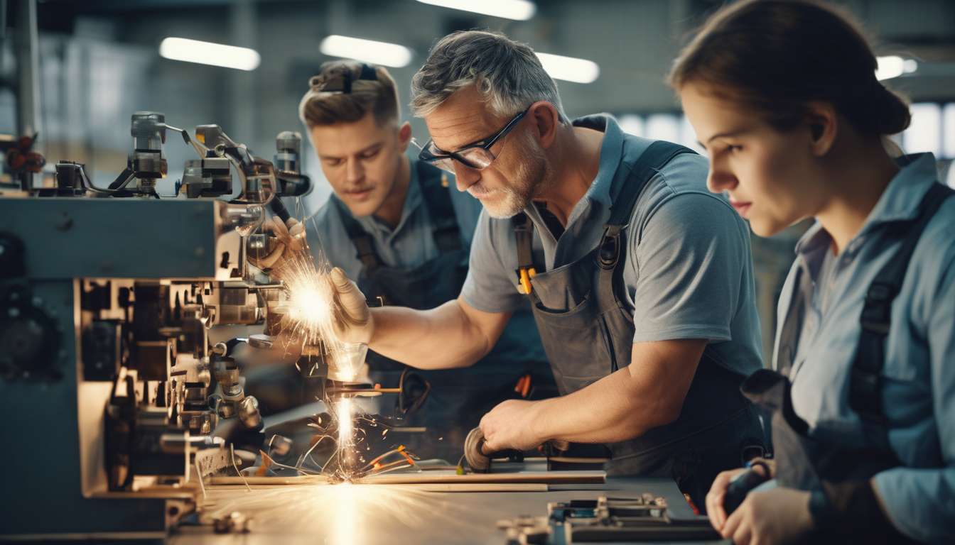 Formación Profesional Apoya Equipos De La Industria Para Adultos